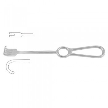 Kocher Retractor 2 Blunt Prongs Stainless Steel, 22 cm - 8 3/4"